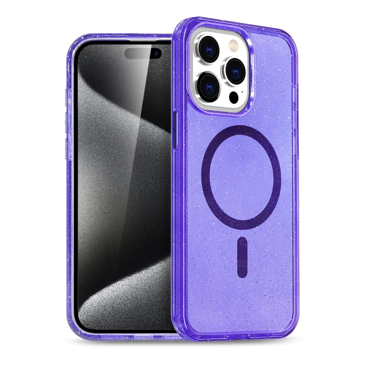 iPhone 15 Pro Max Star Magsafe Kapak - Mor