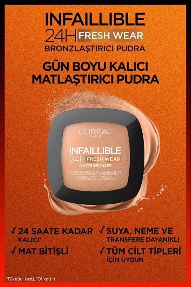 Pudra & Infaillible 24H Fresh Wear Bronzlaştırıcı No: 250