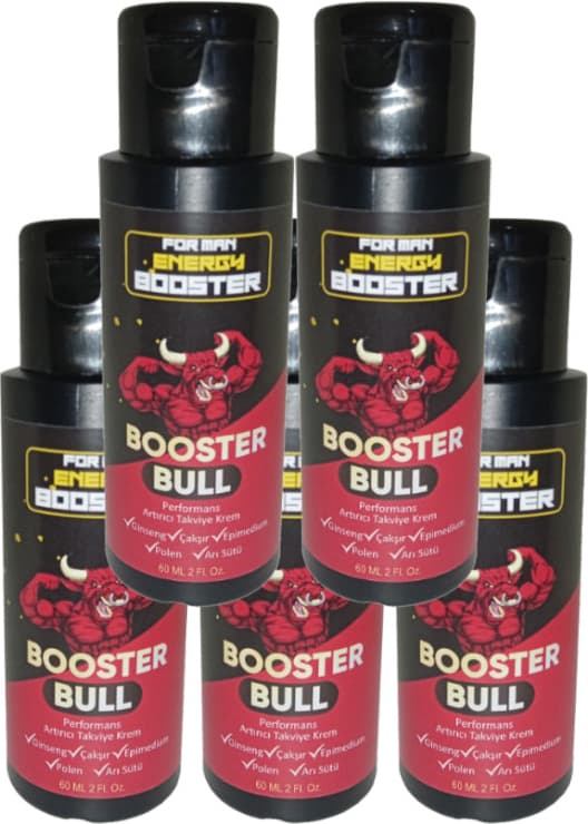 Booster Bull 5 Adet Erkeklere Özel Yüksek Hızlı *katılık* Aktivasyon Kremi 60 ml / 5 Adet 60 ml