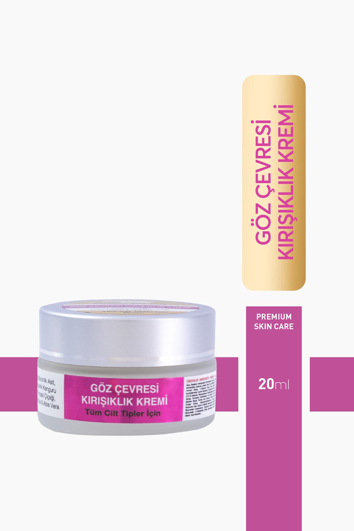 GÖZ BAKIM KREMİ & GÖZ ALTI KIRIŞIKLIK KREMİ 20ML