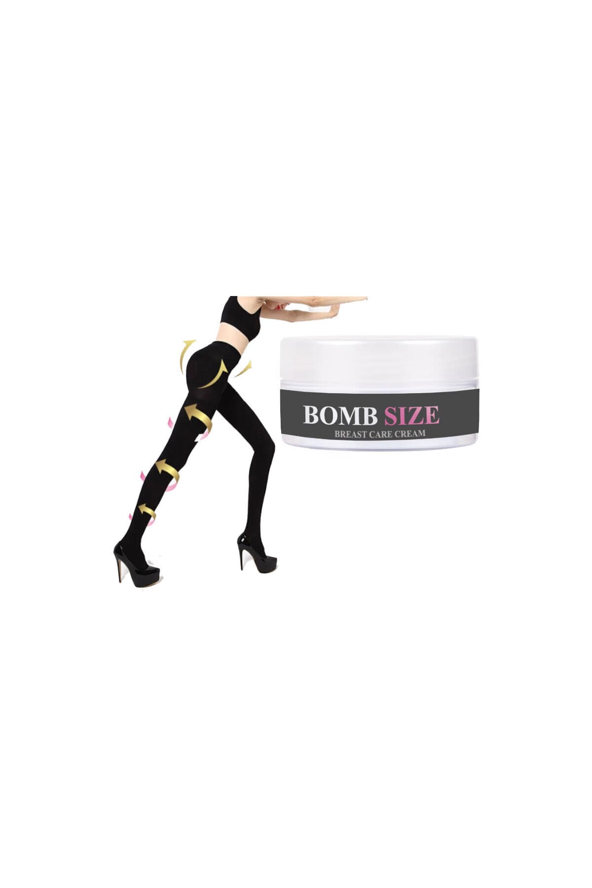 Bombsize Göğüslerinize Krem + (L-XL ) Mikro Kapsüllü Şekillendirici Tayt