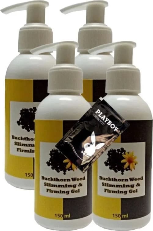 Buck Thorn Weed Slimming Bakım Masaj Kremi 4X150 ml + 1 Adet Jel ile