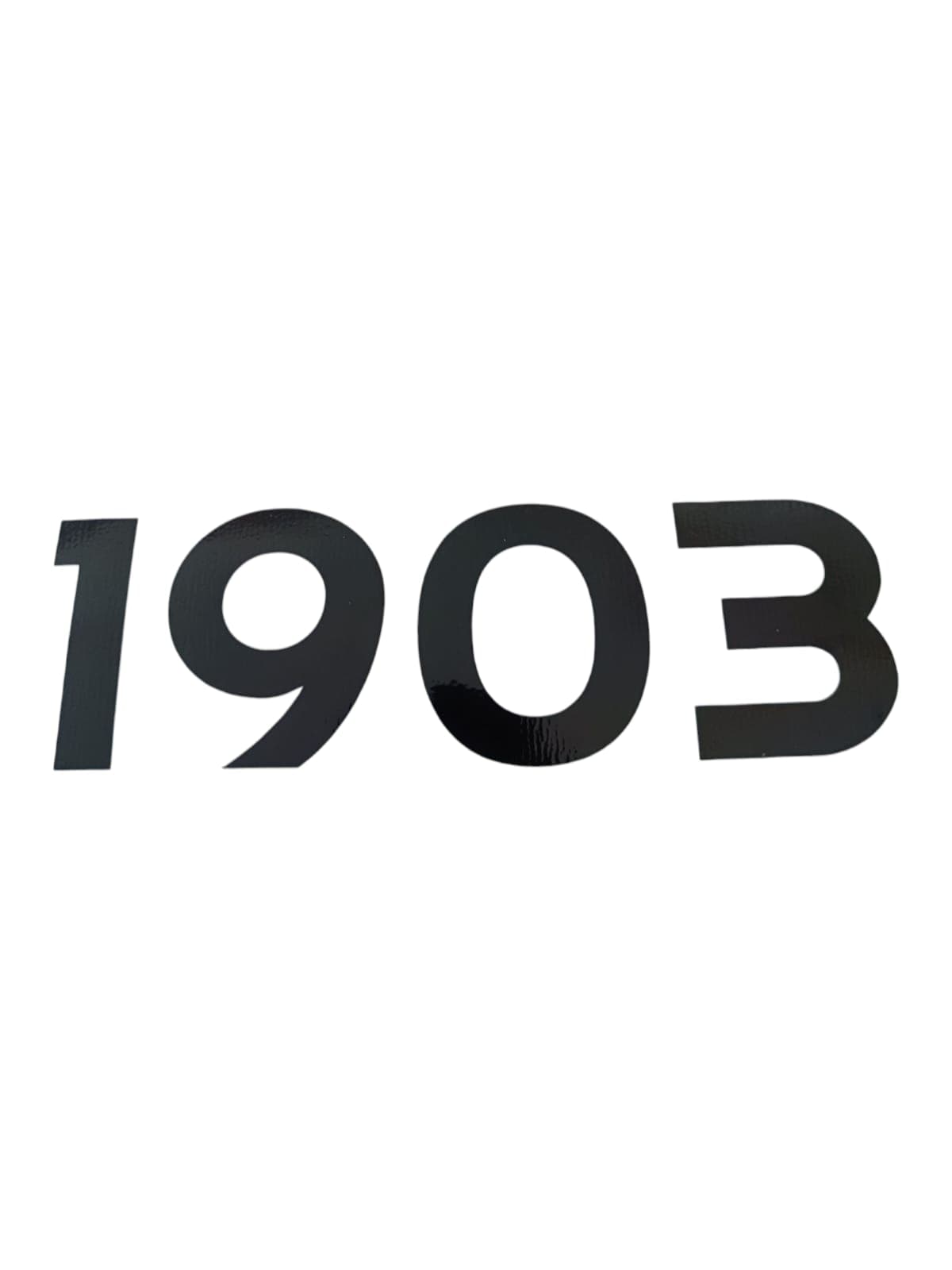 1903 Yazılı Oto Sticker Siyah 20x7cm