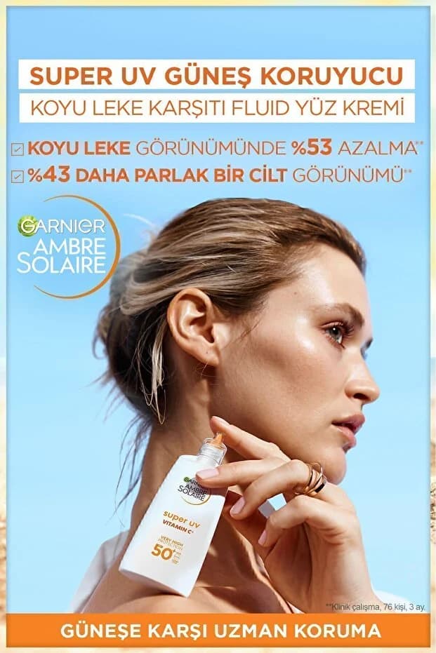 Super UV C Vitamini Koyu Leke Karşıtı Yüz Güneş Kremi