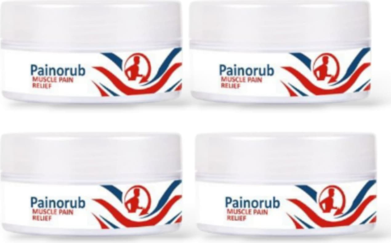 Painorub Muscle Pain-Relief Cream 50 ml / Ağrı Gidermeye Yardımcı Teskin Krem 4 Adet