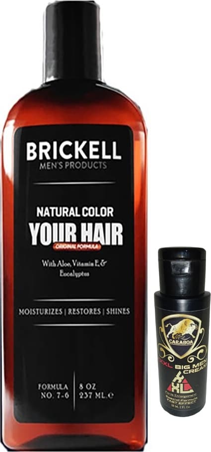 Brickell 237 ml Erkeklere Özel Saçsakal Beyazlıkgiderici Şampuan + Caraboa Erkekler Için Büyütücükalınlaştırıcı Xxxlkrem