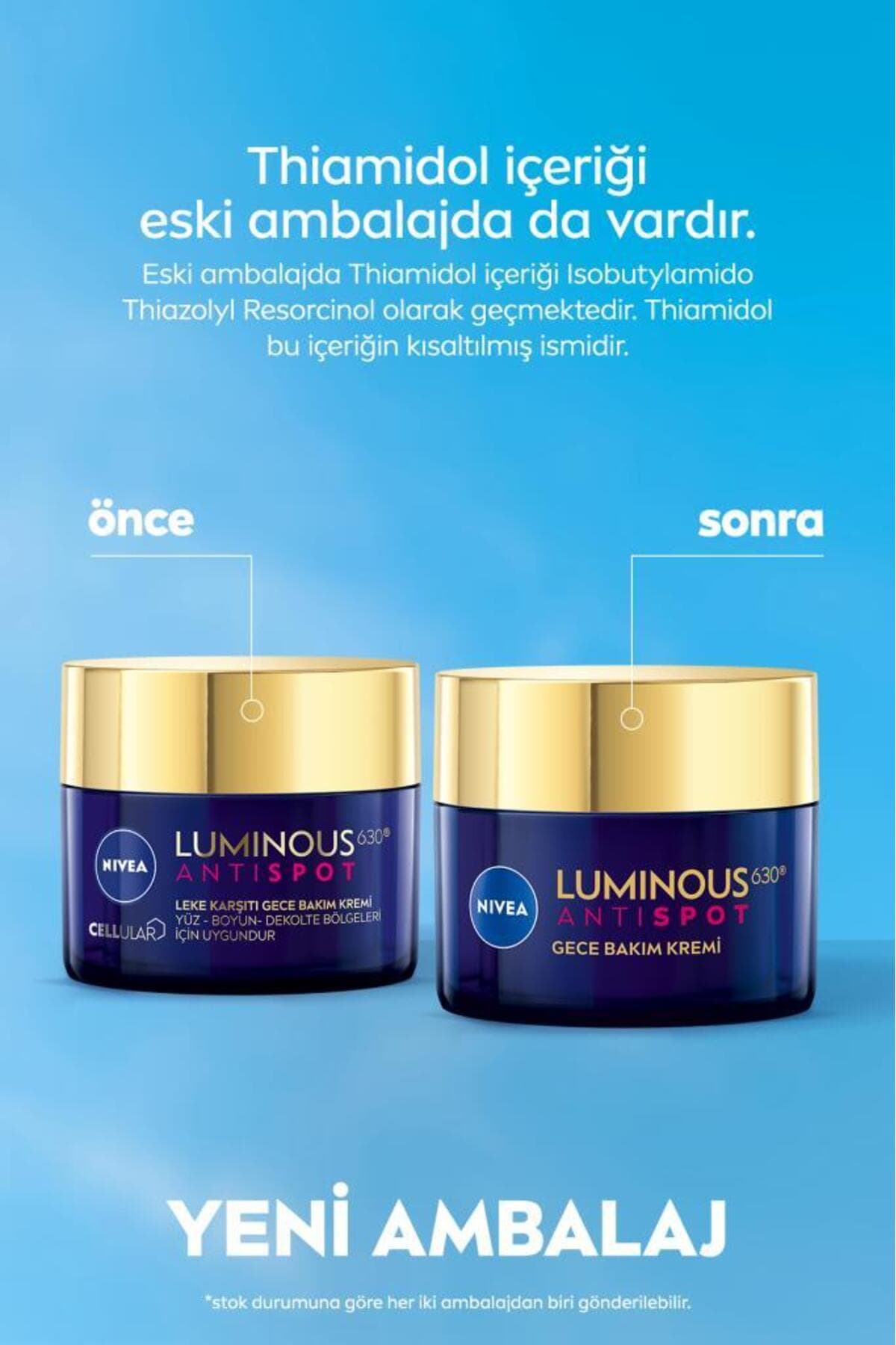 Yüz Bakim Kremi & Luminos 630 Leke Karşıtı Gece Bakim Kremi 50ML