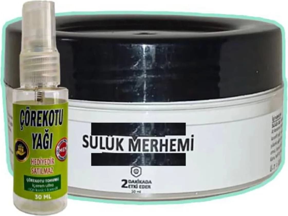 Sülük Merhemi Bakım Kremi 50 Ml+30 ml Çörek Otu Yağ ile