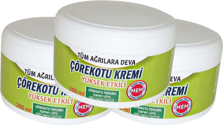 Çörek Otu Kremi Green Box 200 ml Teskin Kremi 3 Adet