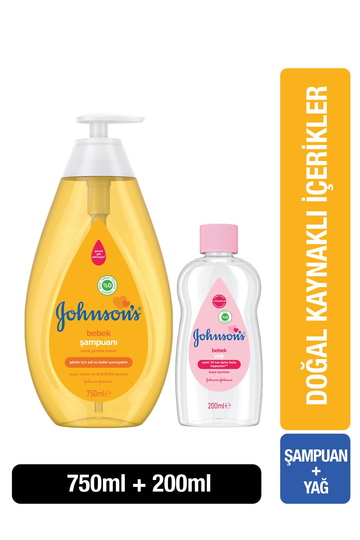 's Baby Gold Şampuan 750 Ml Yağ Set 200 Ml