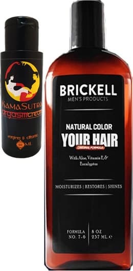 Brickell Anti-Beyaz Saçsakal Şampuan Erkek 237 ml + L.kamasutra Kadın Vajinaorgazm Kremi 60 ml
