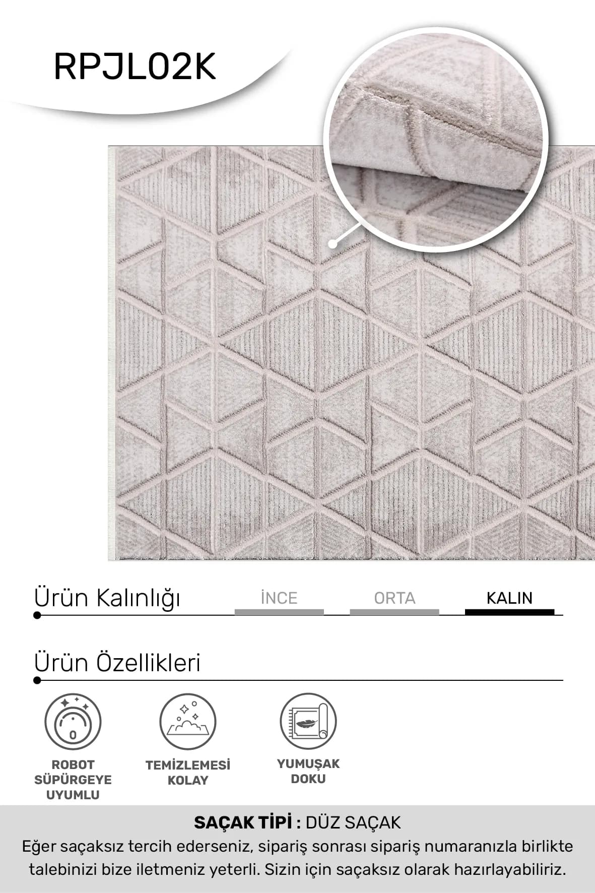 YoudayHomeCollection JALURA Model Oturma Odası Halısı