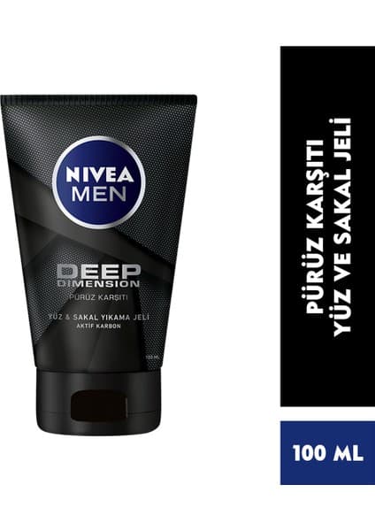 Yüz Temizleme Jeli & Men Deep Dimension 100ML