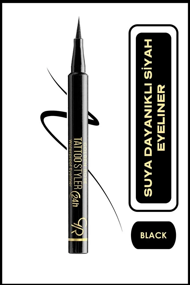Tattoo Styler Waterproof Eyeliner - Midnight Black - Suya Dayanıklı Mat ve Kalıcı Eyeliner