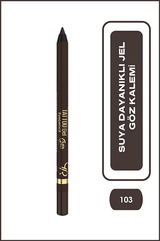 Tattoo Gel Eyepencil No: 103 Brown - 24 Saat Kalıcı Suya Dayanıklı Jel Göz Kalemi