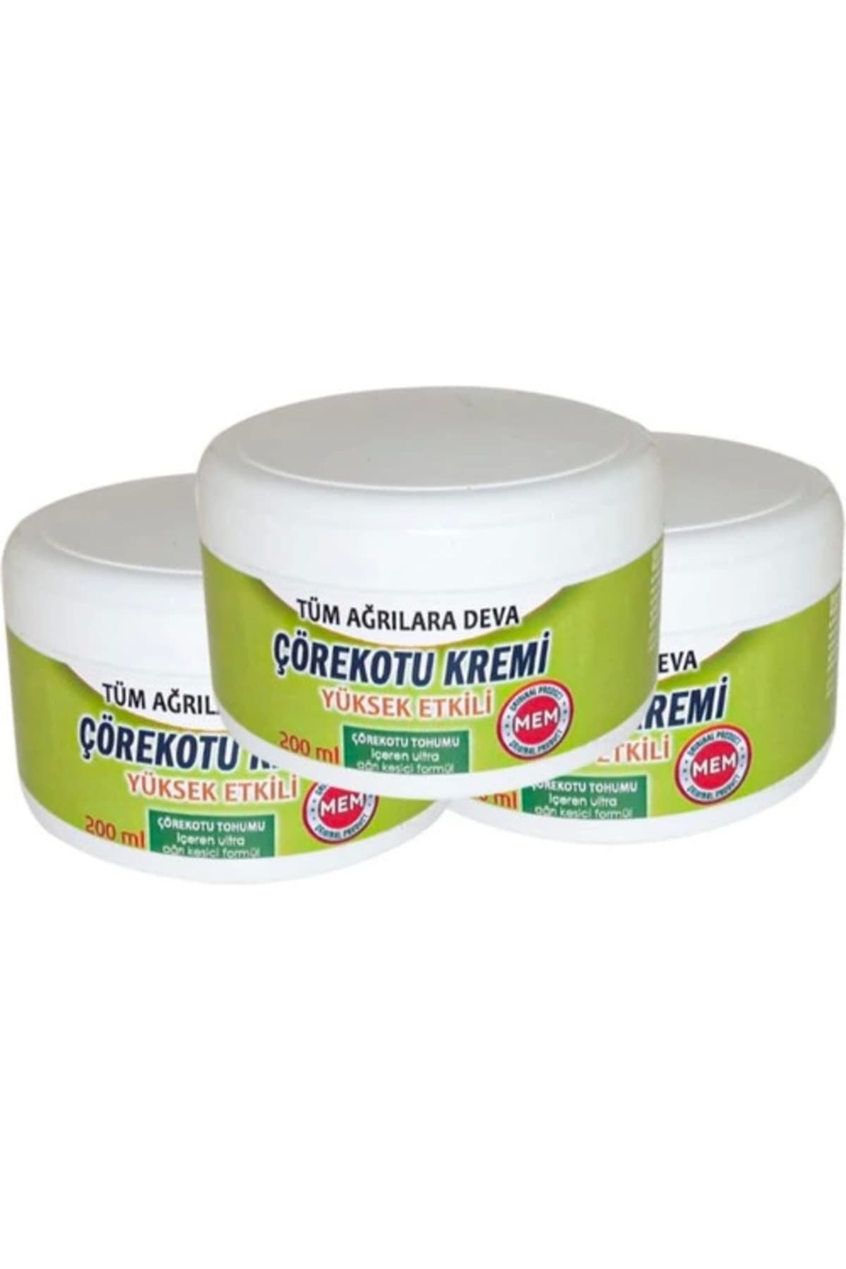Mem Çörek Otu Kremi Green Box 200 ml x 3 adet