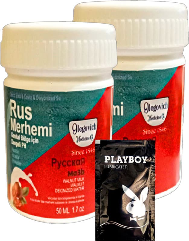 Playboy Valnut Milk & Walnut Rus Merhemi 2 Adet x 50 ml Kadın Özel Bölge Tüy Dökücü Krem + Yanında Jel