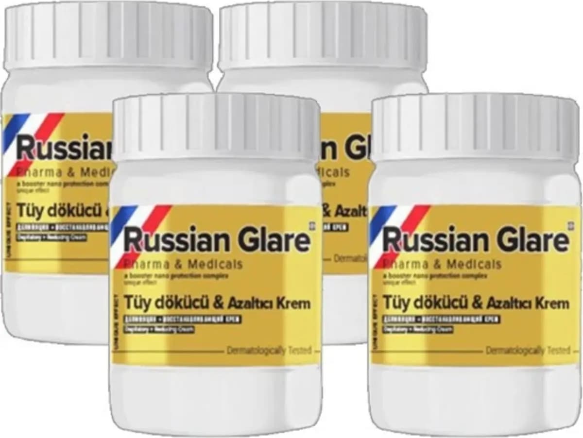 Süper Russ Glare Nano 4 Tane x 50 ml Tüylere Krem Russ Merhemi
