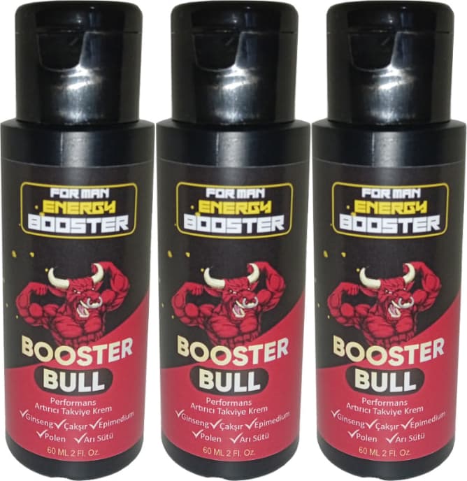 Booster Bull 3 Adet Erkeklere Özel Yüksek Hızlı *katılık* Aktivasyon Kremi 60 ml / 3 Adet 60 ml