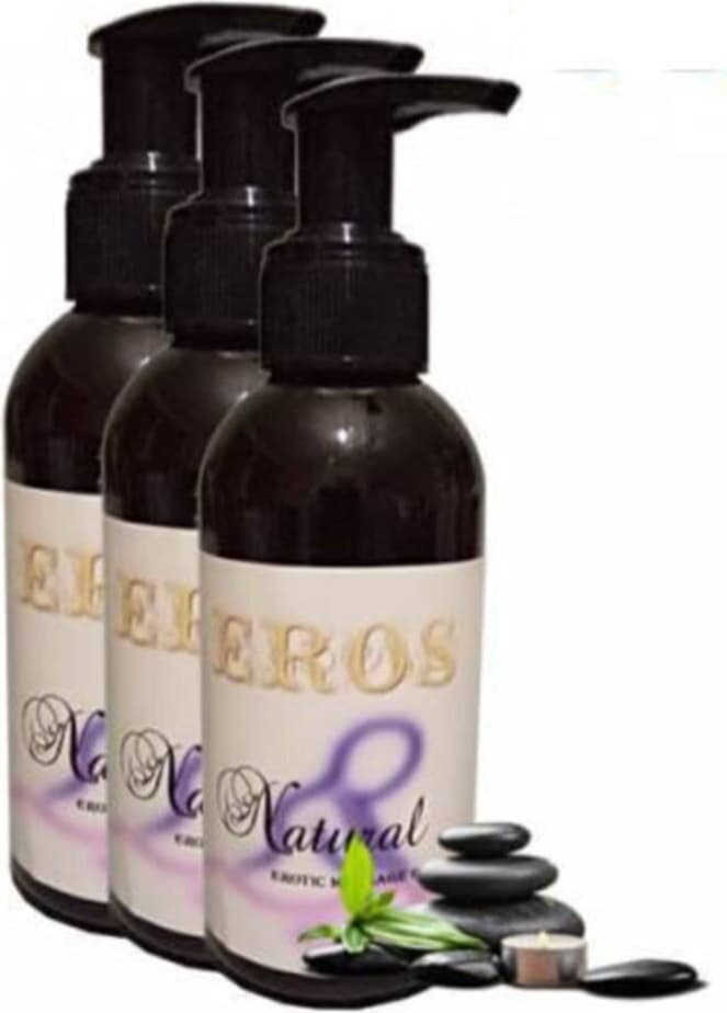 Eros Hologramlı Aromaterapi Natural Massage Oil 120 Ml Kokusuz Masaj Yağı 3 Adet