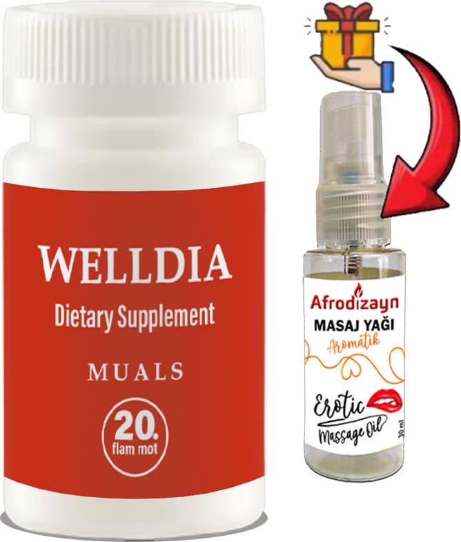 Welldia Prost Pro Caps1 Kutu Erkeklere Özel Formüllü 20LI Takviyelik Kapsüller + Afrodizayn Masaj Yağı 30 ml