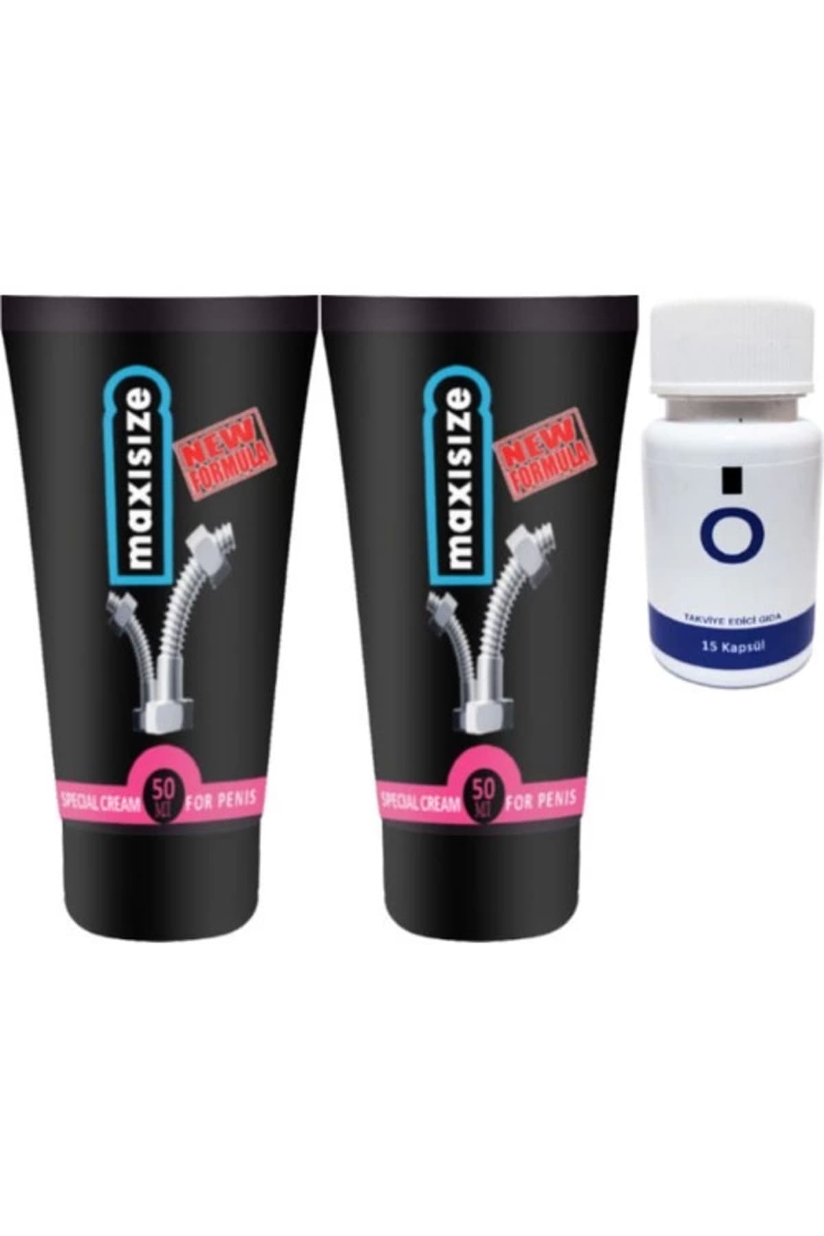 Maxsize 2 Adet Erkeğe Özel 50 ml Krem + Yanında O Caps 15'li Erkeğe