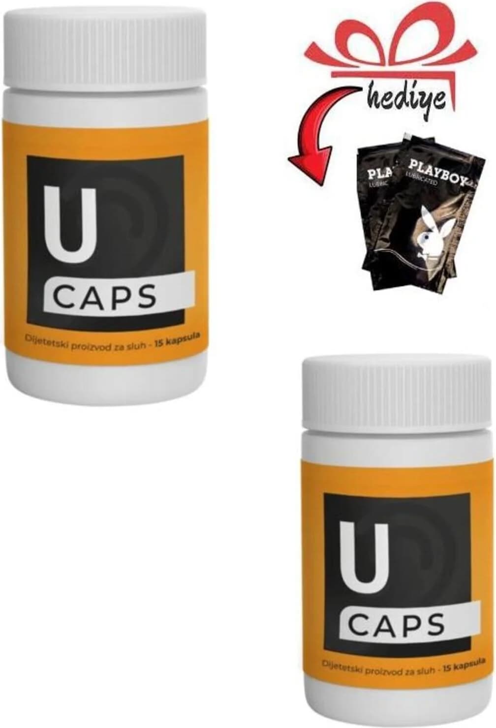 U Caps Erkeklere Özel 15li x 2 Ad. + Kayganlaştırıcı Jelle