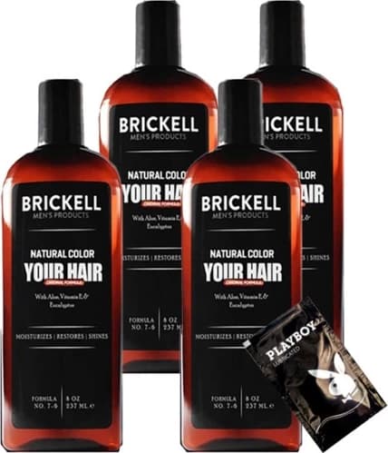 Brickell Erkeklere SNMP20364 4 Adet 237 ml Saçsakal Şampuanı Brickell Antibeyaz + Yanında Jel