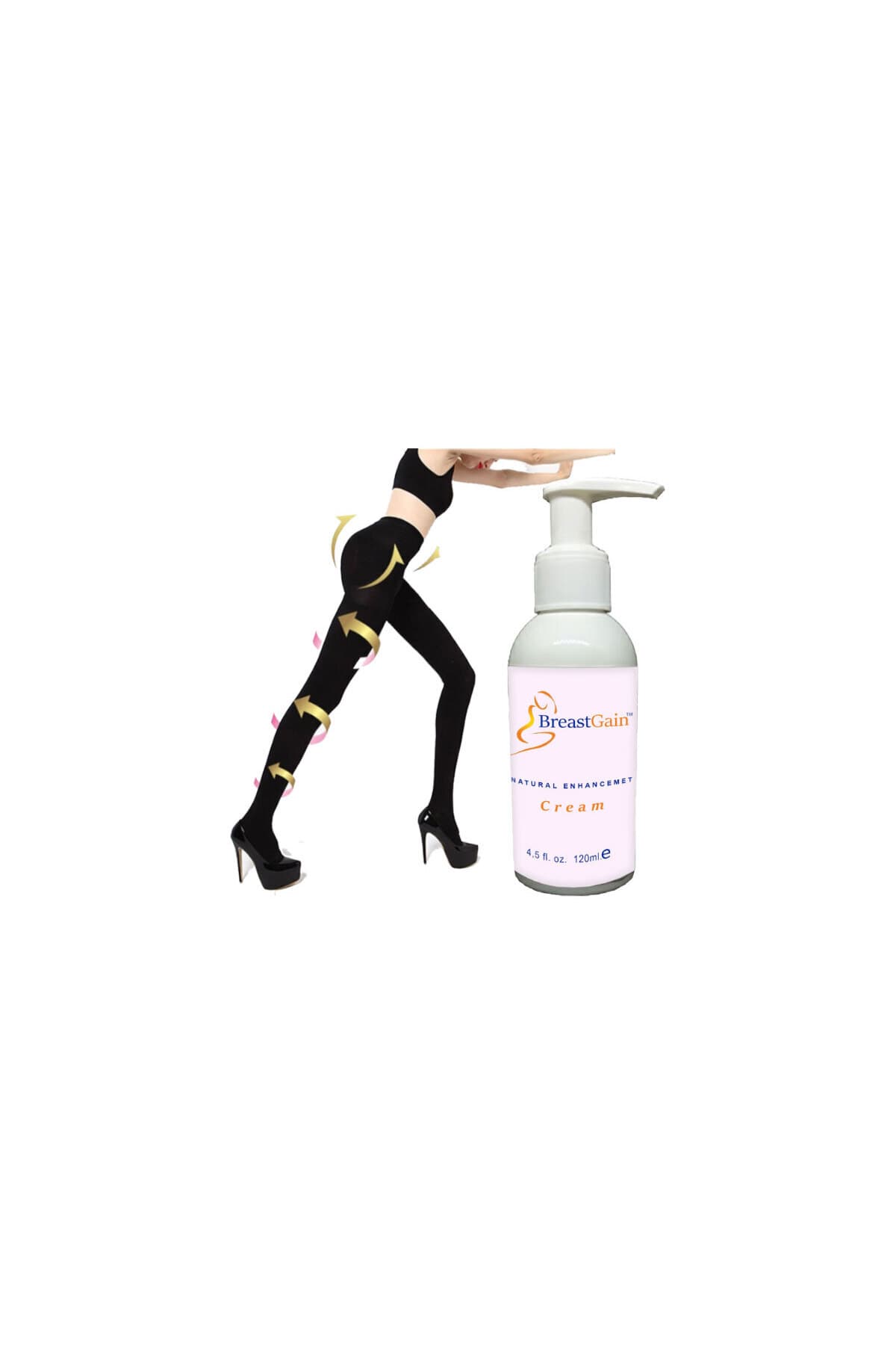 BreastGain Göğüslerinize Krem 120ml + L-XL Mikro Kapsüllü Şekillendirici Tayt