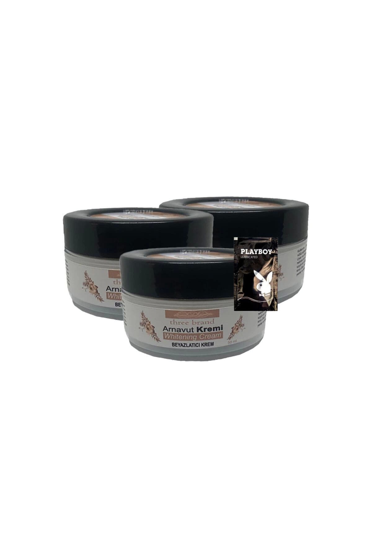 Arnavut Kremi 3x50 ml Cilt Renk Açıcı Masaj Bakım Kremi 1 adet Jel ile