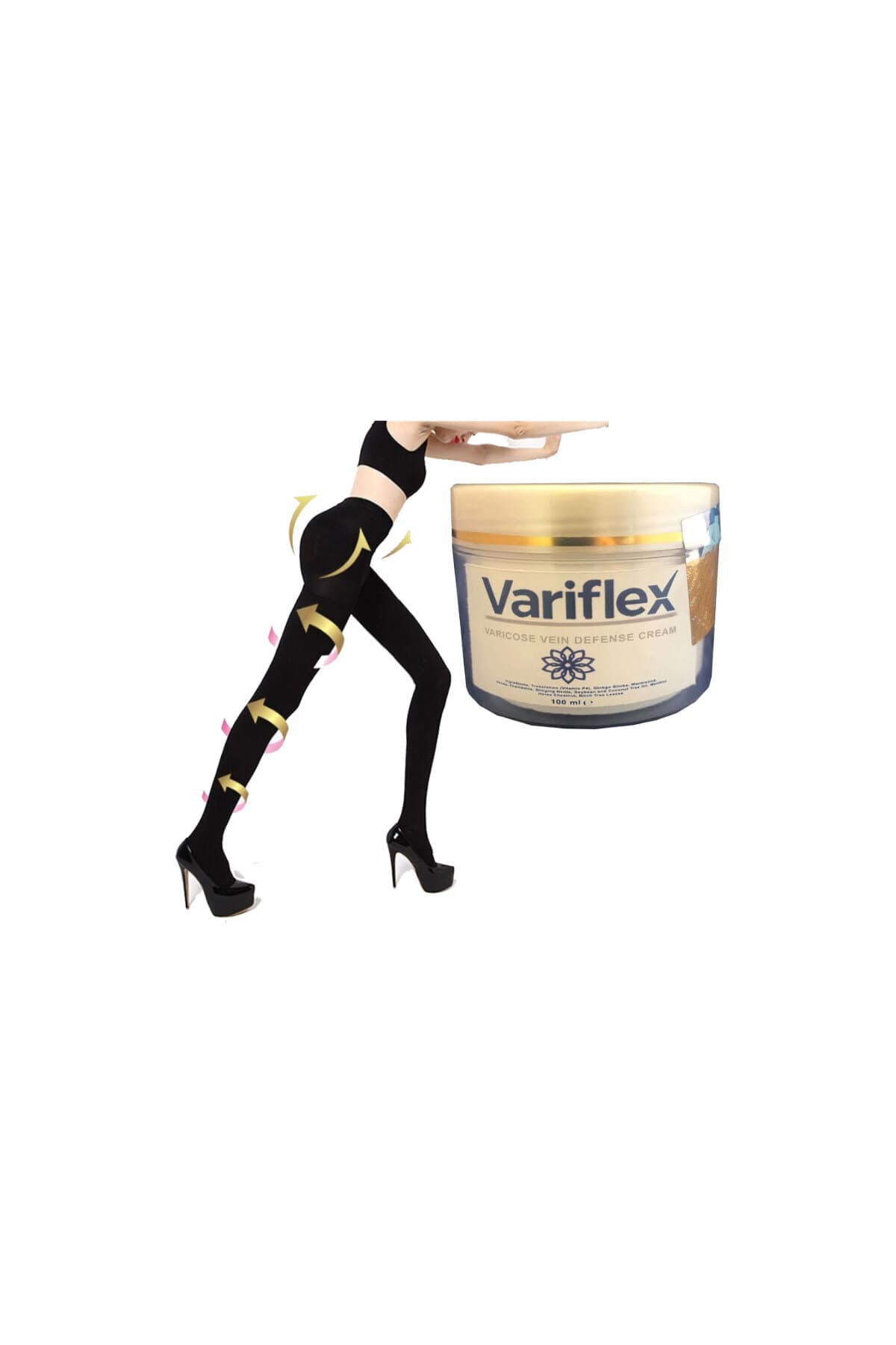 Variflex Krem 100 ml +(L-XL) Mikro Kapsüllü Şekillendirici Tayt