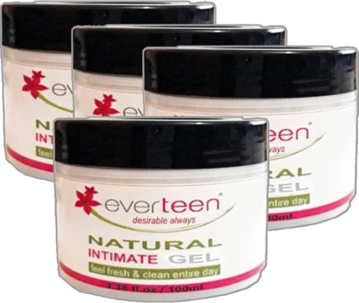 Süper Everteen Intim Gel 4TANEX100 ml Ölçeğinde Kadın Hijyenikjeli Natural
