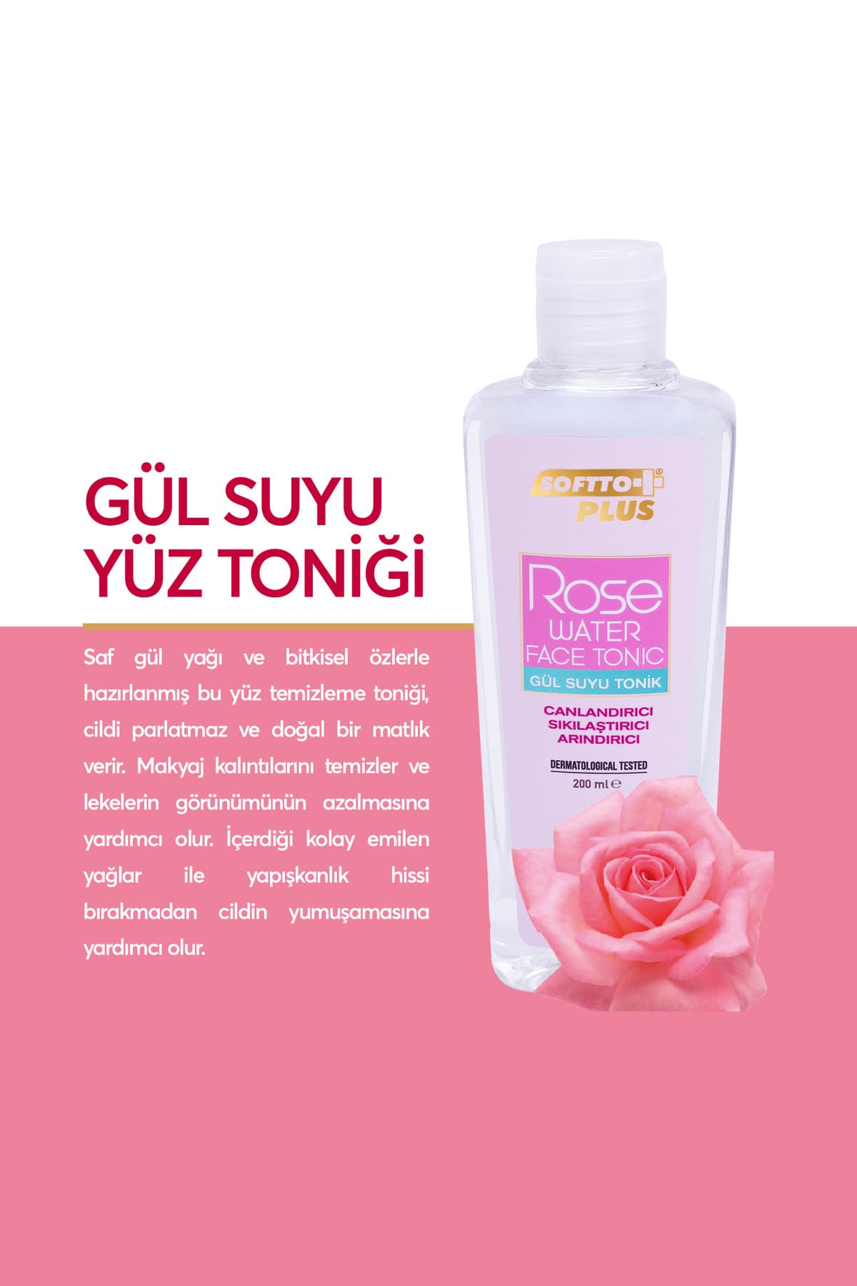 GÜL SUYU YÜZ TONİĞİ 200 ML