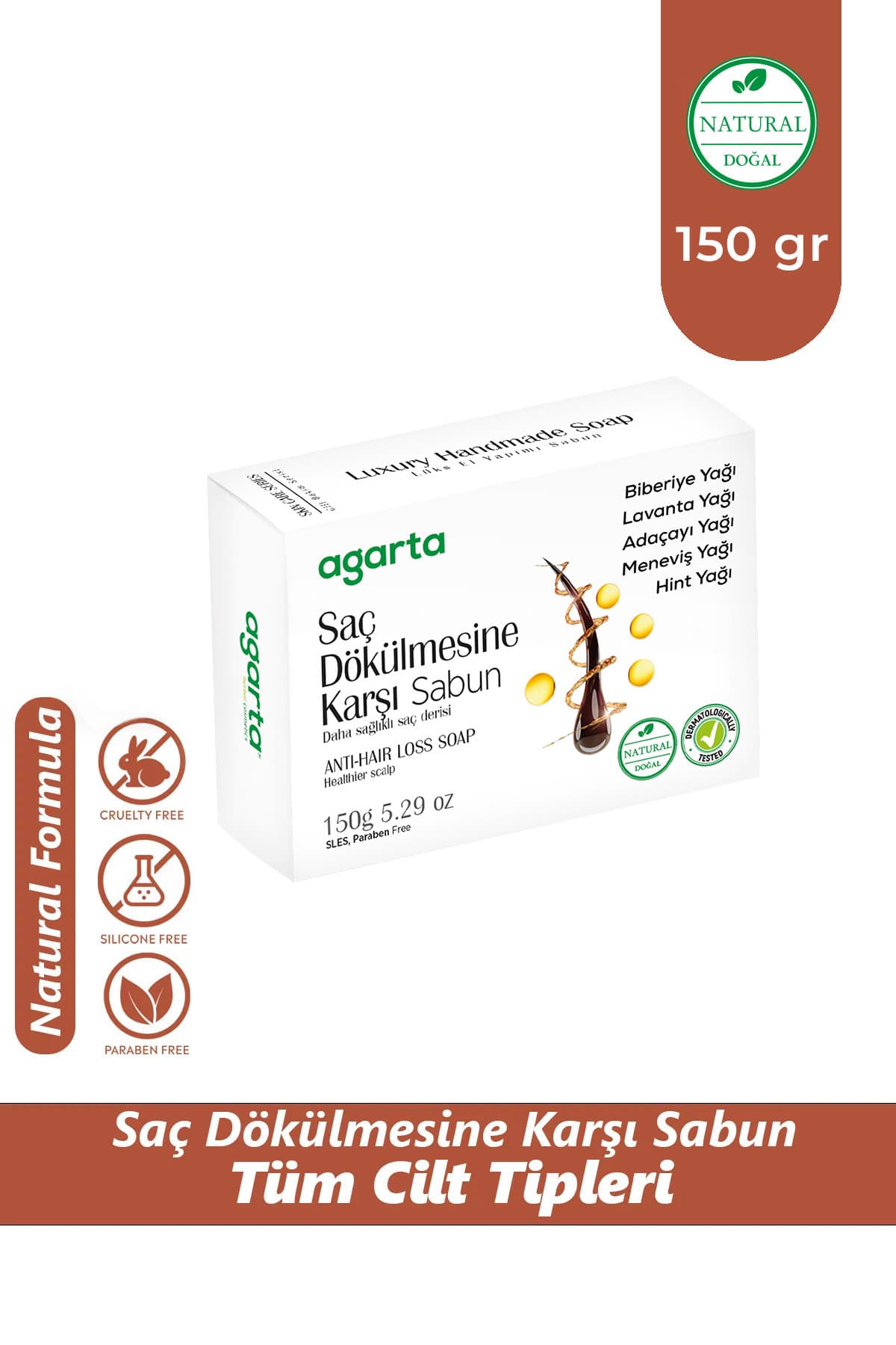 Sabun 150GR & Saç Dökülme Karşıtı Doğal Sabun