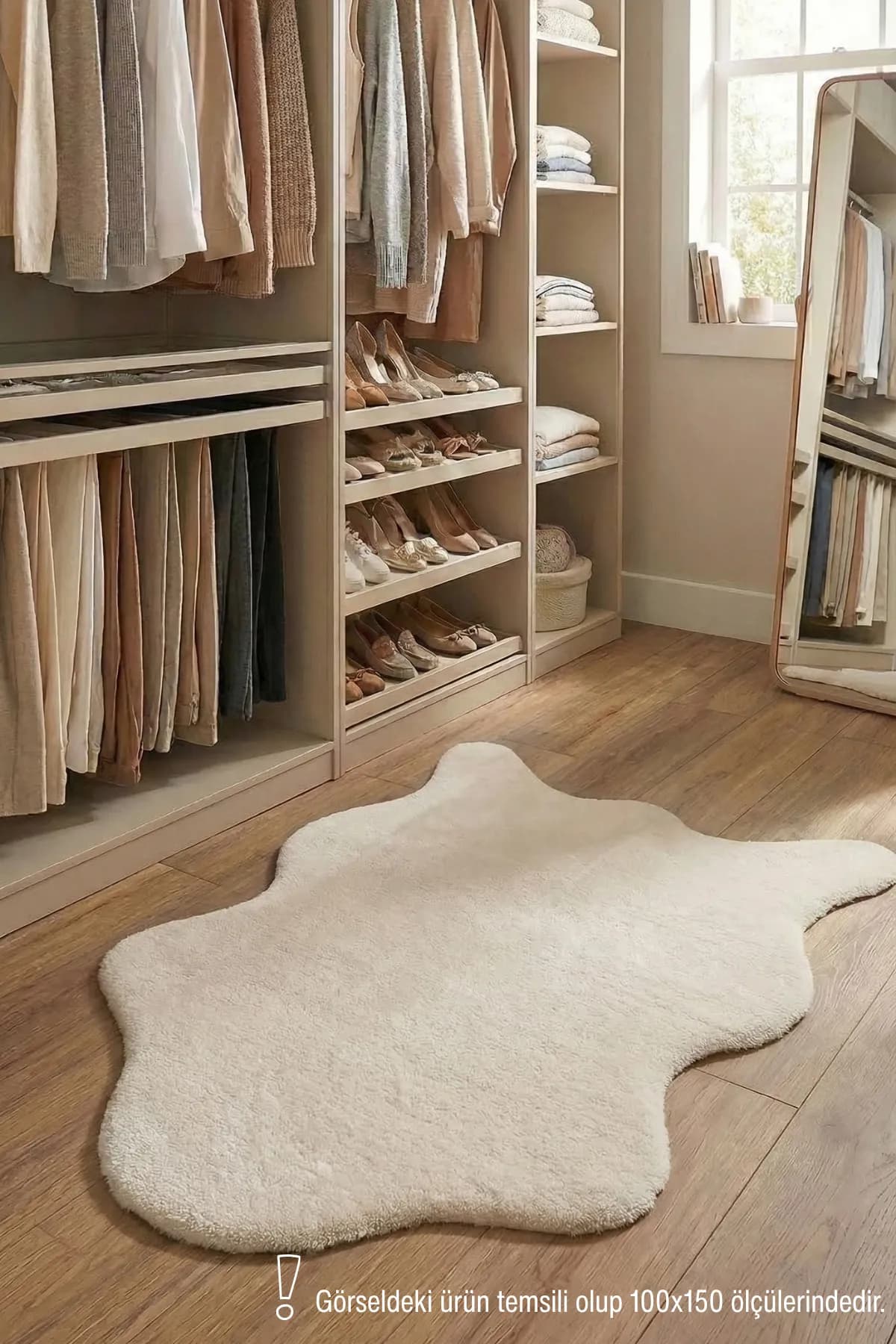 YoudayHomeCollection POLY Peluş Post Şeklinde Halı Model Oturma Odası Halısı