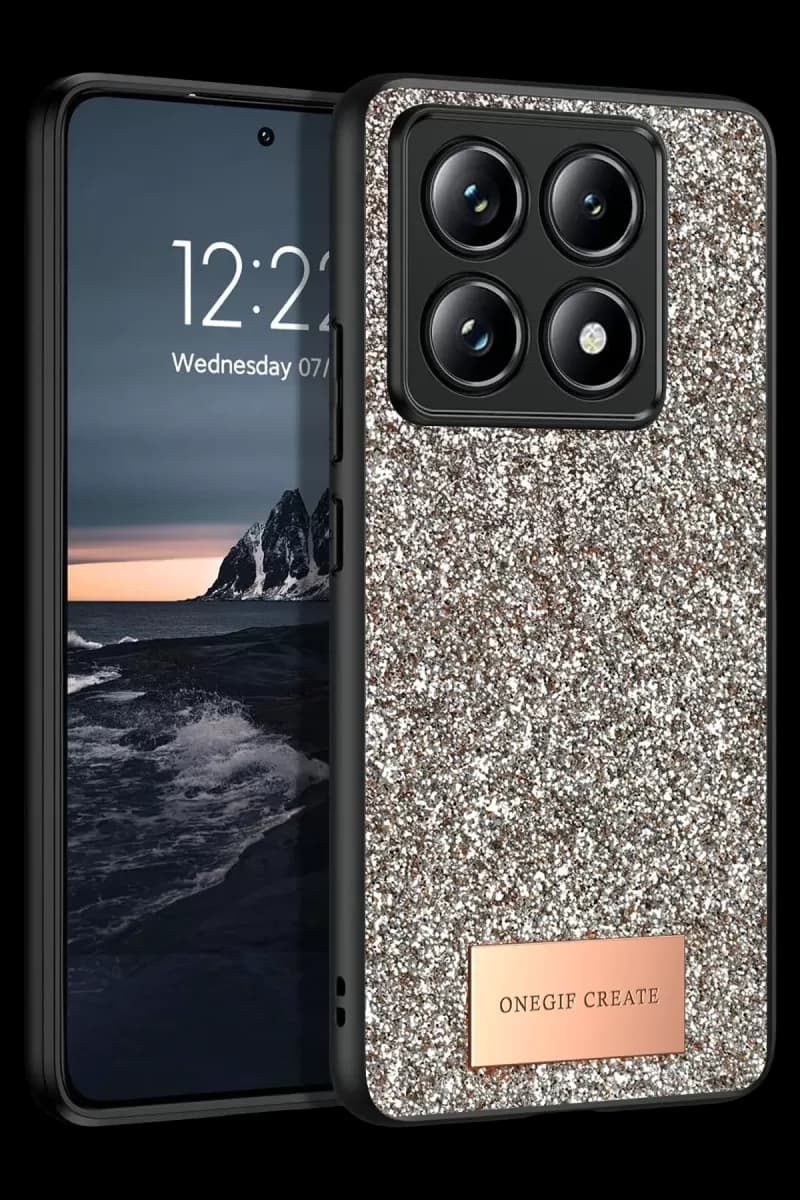 Mi 14T Pro Bright Simli Kapak - Gold