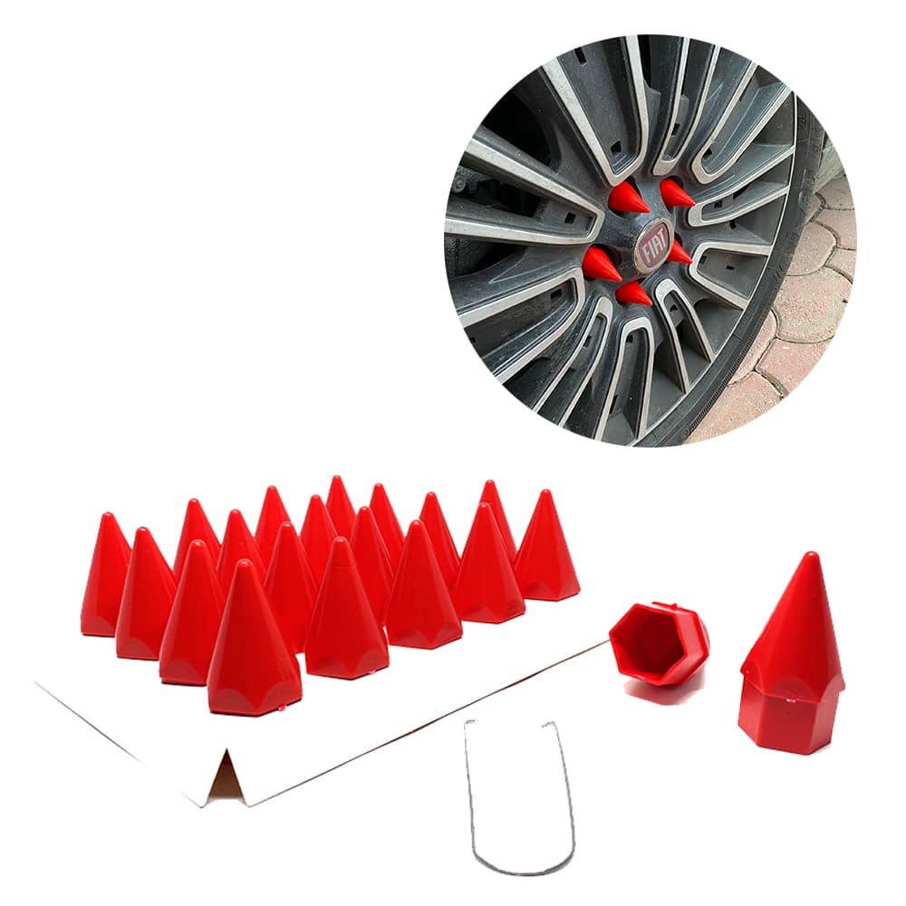 Sivri  Bijon Kapağı Sökme Aparatlı Kırmızı 19mm