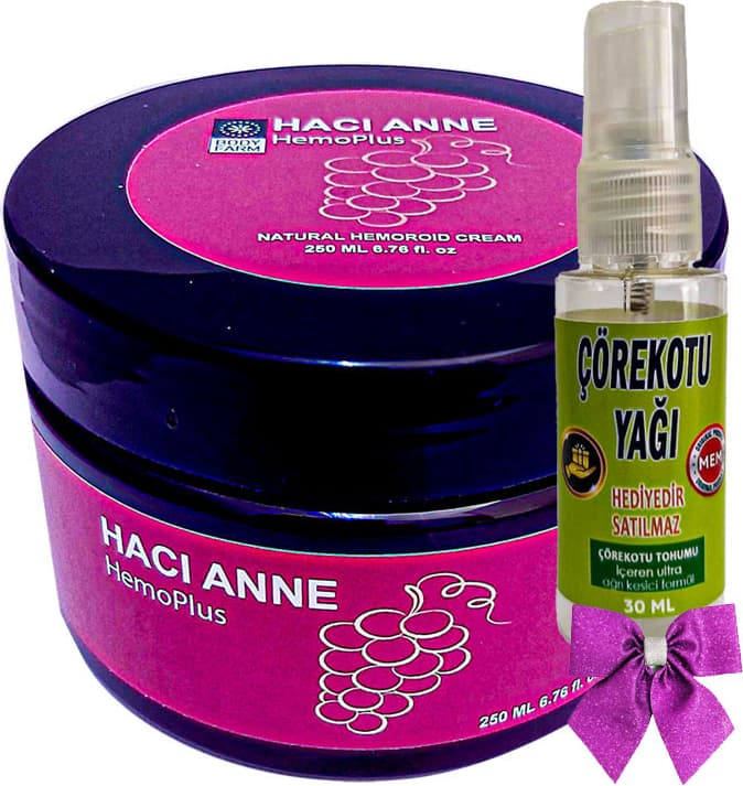 Hacı Anne Hemoplus Kremi 200 ml + Çörek Otu Yağı 30 ml