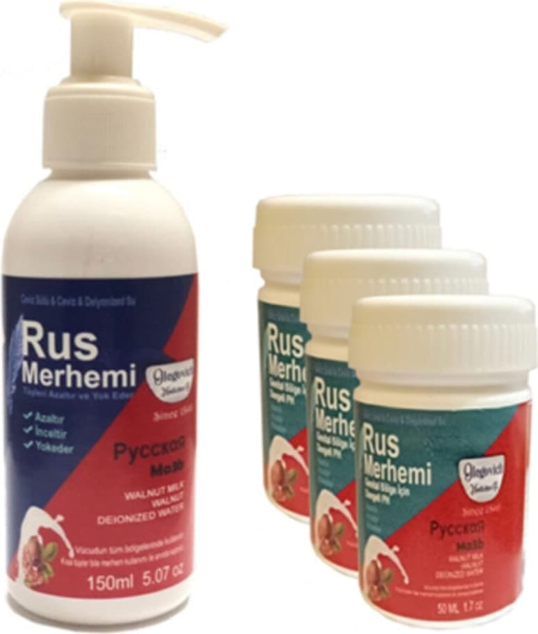 Olegovich Medicine Rus Merhemi Tüy Dökücü Azaltıcı Krem Merhem 150 ml 1 Ad + Rus Merhemi Genital Bö