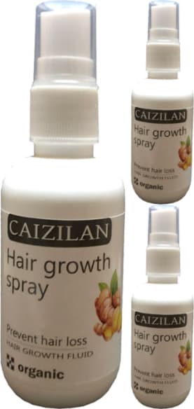 Caizilan Hair Growth Spray 3 Adet Zencefil Özlü Saça Boyut Spreyi 50 ml