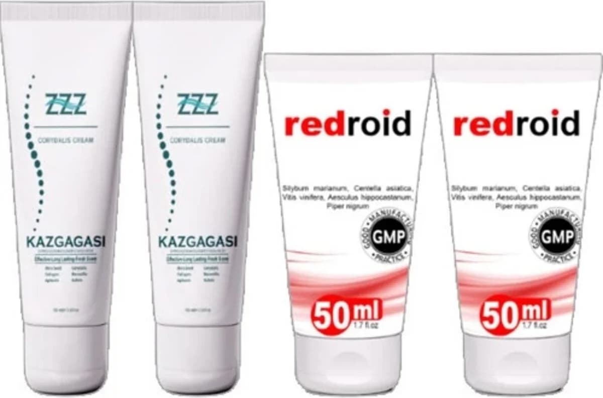 Süper Kaz Gagası 100 ml Kremi 2 Adet Redroid 50 ml 2 Adet
