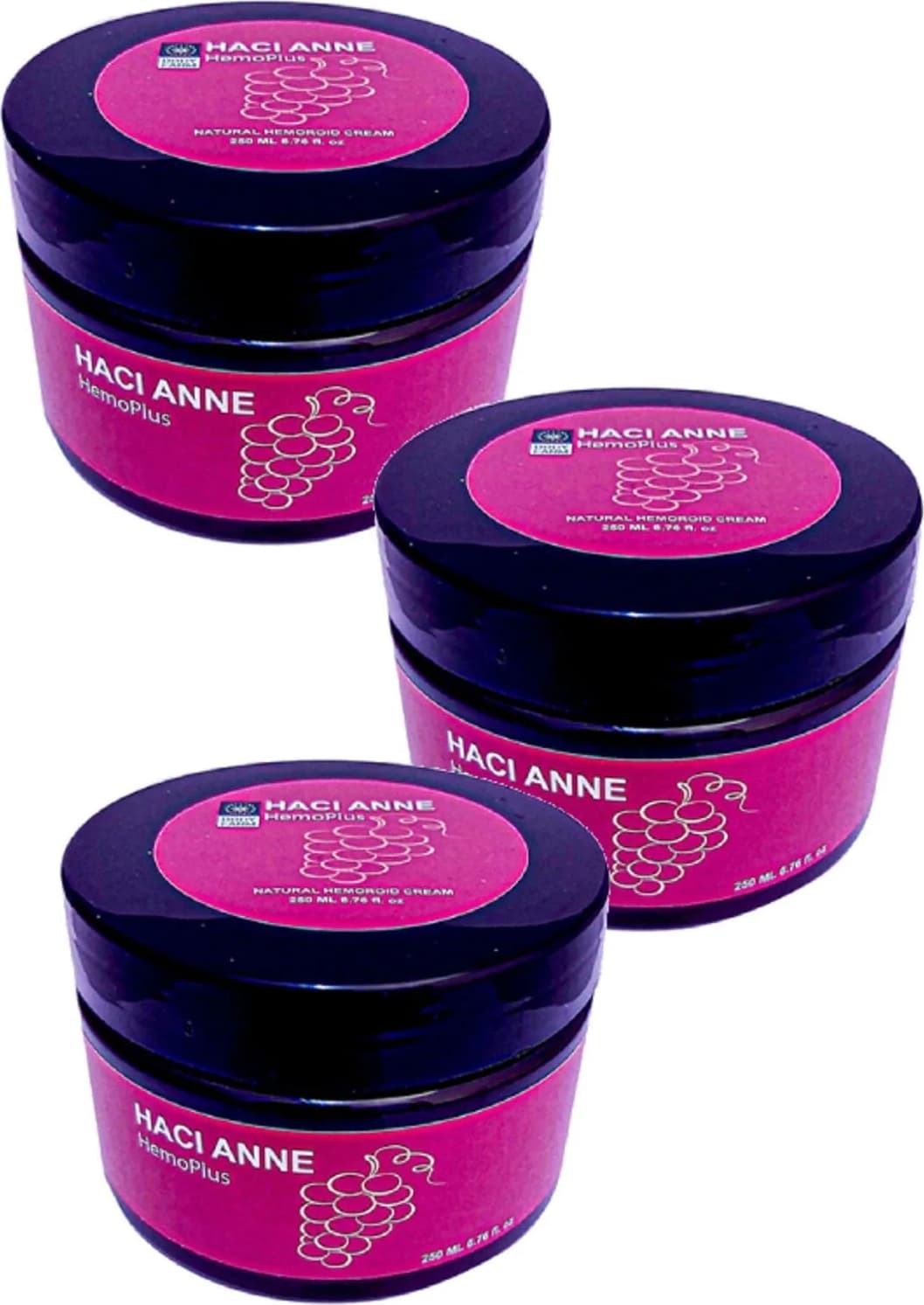 Hacı Anne Hemoplus Doğal Kremi 250 ml x 3 Adet