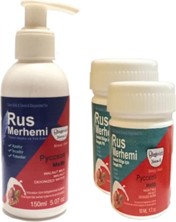 Olegovich Medicine Tüy Dökücü Azaltıcı Rus Merhemi 150 ml 1 Adet + Genital Bölge Merhemi 50 ml 2 Adet