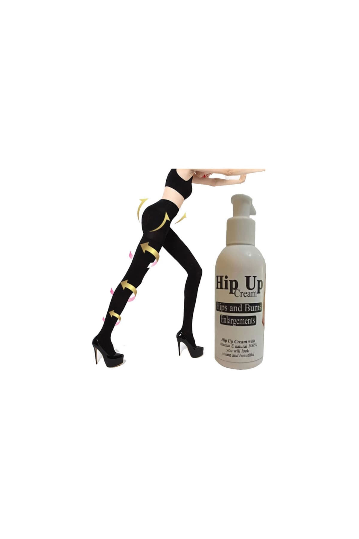 Hip-Up Kalçayı Şekillendirmeye 120 ml Krem +S-M Mikro Kapsüllü Şekillendirici Tayt