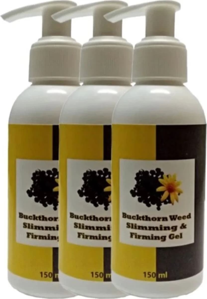 Buck Thorn Weed Slimming & Firming Gel 3 Adet Adet Acı Çehre Tohumu Jeli Parçalayıc