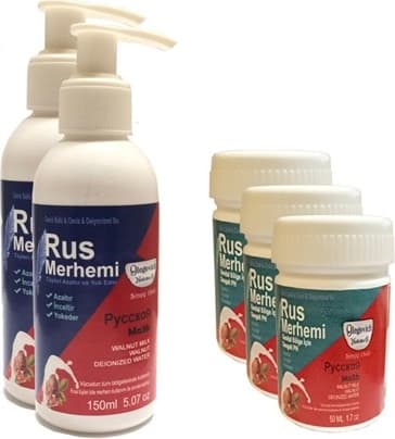 Rekze Tüy Dökücü Azaltıcı Rus Merhemi 150 ml 2 Adet + Genital Bölge Merhemi 50 ml 3 Adet
