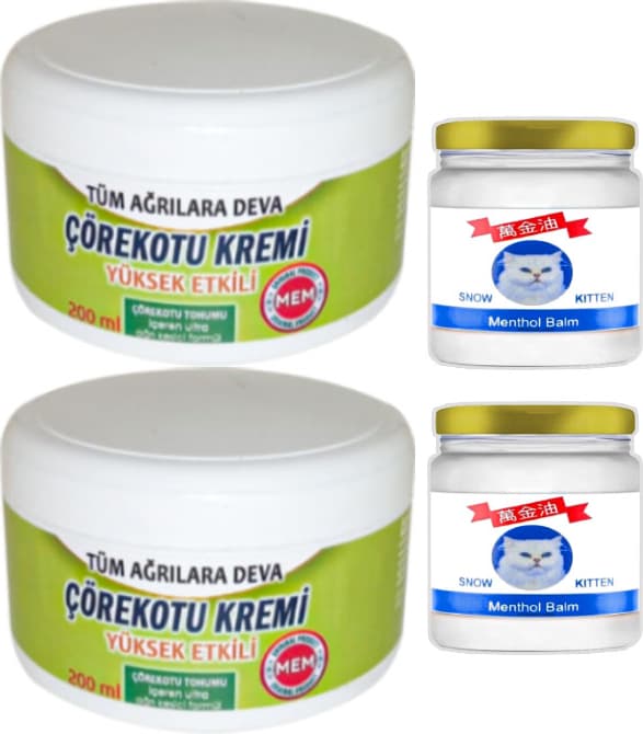 Çörek Otu Kremi Green Box 2 Adet 200 ml + 2 Adet Snow Kitten Krem 50 ml / Seti