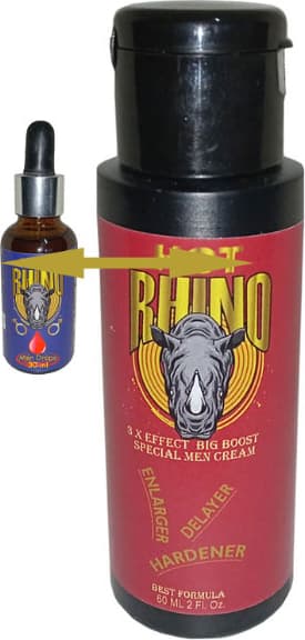 Hotrhino 3xeffect *hacim-Katılık-Zaman* Kremi + Rhino Soğuk Erkeklerin Ilgisinedamla