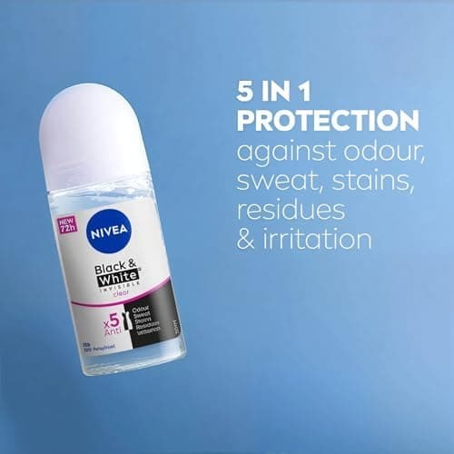 Deodorant Rool On & Invisible Black White Clear Kadin 50ML