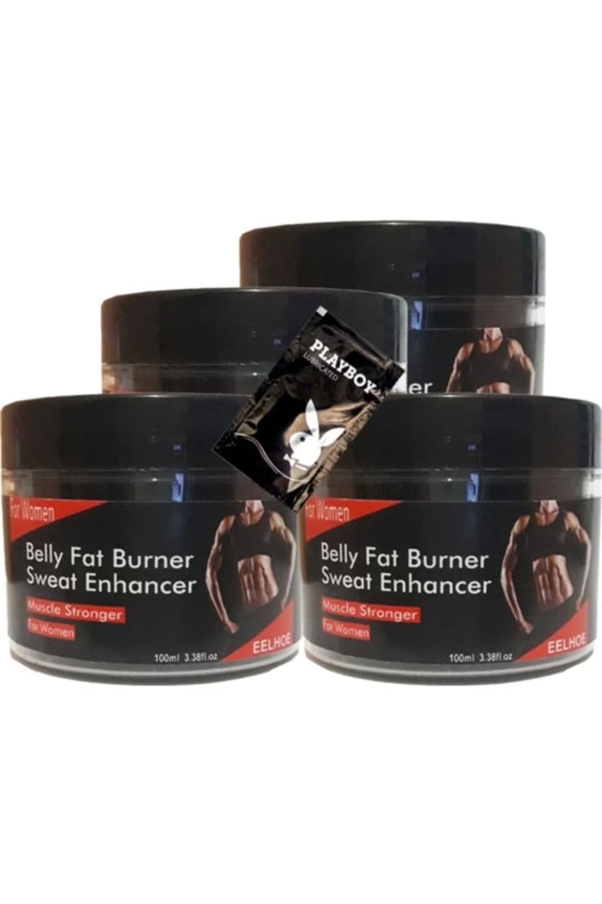 Eelhoe Belly Fatburner Sweat Enhancer Krem 100 ml x 4 adet + Jel